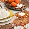 1pc - Table Runner - Thanksgiving Pumpkin and Fall Leaves Design, Table Decor for Indoor & Outdoor Festivities, Party Accessory