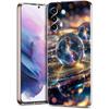 Прозрачный чехол-бампер для телефона Samsung Galaxy S25 S24 S23 S22 S20 S21 FE Ultra S24 S23 S10 S10E Plus 5G с рисунком мультяшной планеты