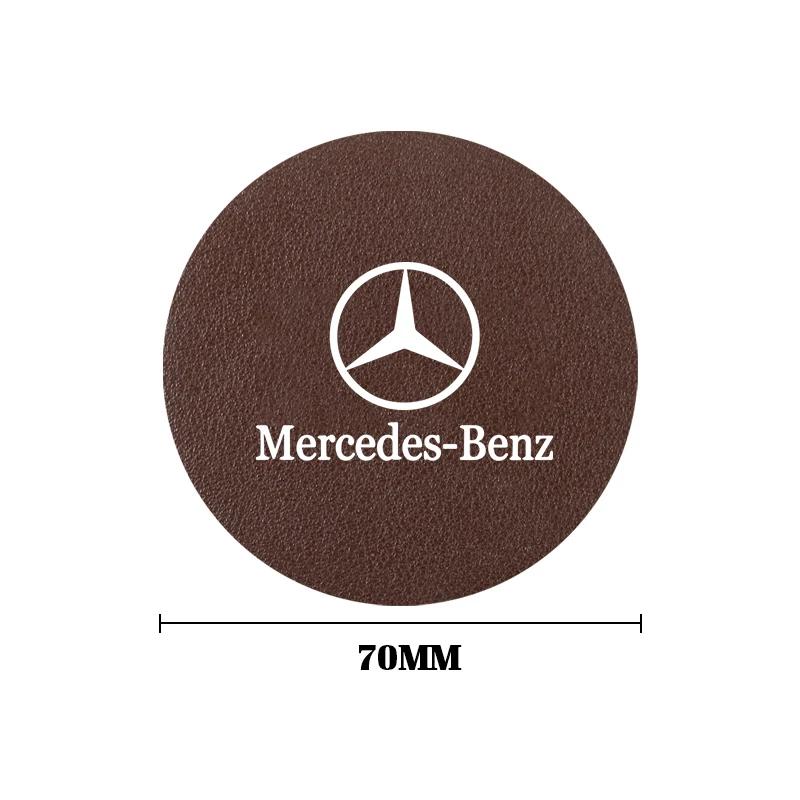 xgtlq7 2025 Hot Car Coasters Water Cup Slot Non-Slip Mat Shockproof Pad For Mercedes Benz AMG W177 W176 X166 X167 C257 C218 X253 C118 C