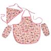 Треугольный рукав животное для 90см до 120см S20405406ОДИН РАЗМЕР S204054 Животное ОДИН [Шерри Мими] Детский фартук, слюнявчик, накидка, набор из 3 предметов, розовый,