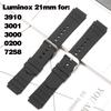 Мягкий силиконовый ремешок 21 мм для Luminox 0200 3901 7050 3001/3000 Мужской спортивный водонепроницаемый сменный браслет Аксессуары для часов