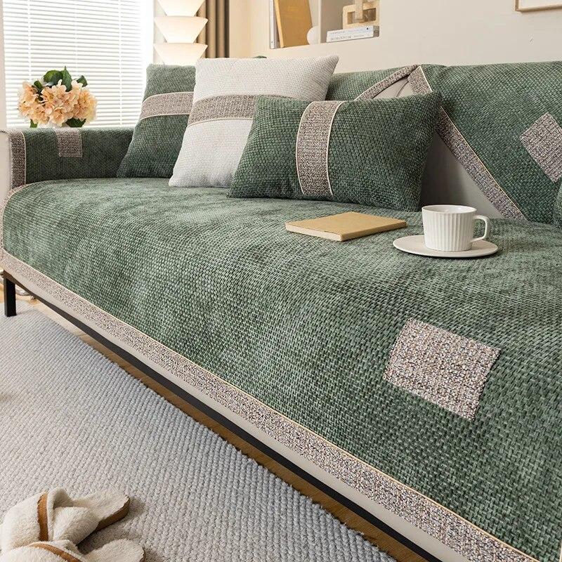 Универсальный чехол для дивана Four Seasons, синельная пленка, боковой чехол для дивана, защита от царапин для домашних животных, защитный коврик для гостиной, ковры