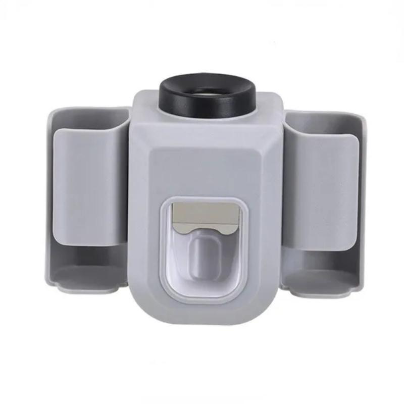 Держатель для электрической зубной щетки, настенный органайзер с двойным отверстием, органайзер для зубной щетки, подставка для зубной щетки, соковыжималка для зубной пасты, аксессуары для ванной комнаты, без удара