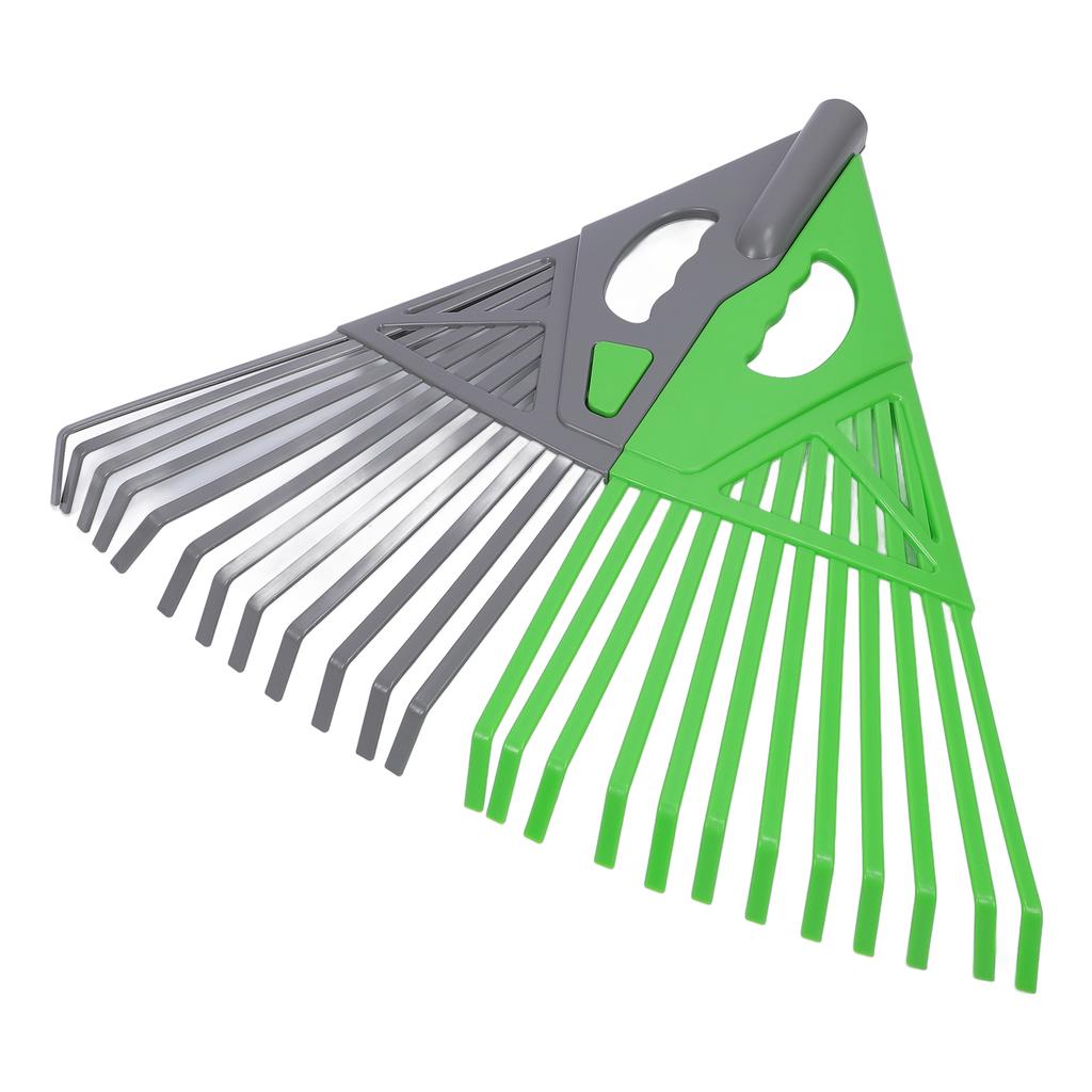 Leaf Rake 24 Tines Detachable Plastic Joinable High Efficiency Garden Rake for Flower Beds Garden