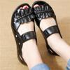 Soft and Comfortable Bottom Women's Flat Sandals Non-slip Simple Casual Style Work Shoes Artificial Leather Summer