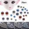 20pcs 4 Colors Puppet Making Funny DIY Craft Doll Safety Eyes Dinosaur Eye Accessories