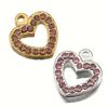 5pcs Mixed Stainless Steel Rhinestone Pendants Colorful Crystal Charms Beads for Necklace Bracelet Jewelry Making Charm DIY