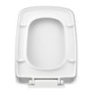 Square Toilet Seat PP Thick Toilet Lid Easy to Install Clean Modern Bathroom Accessory for Home Comfort