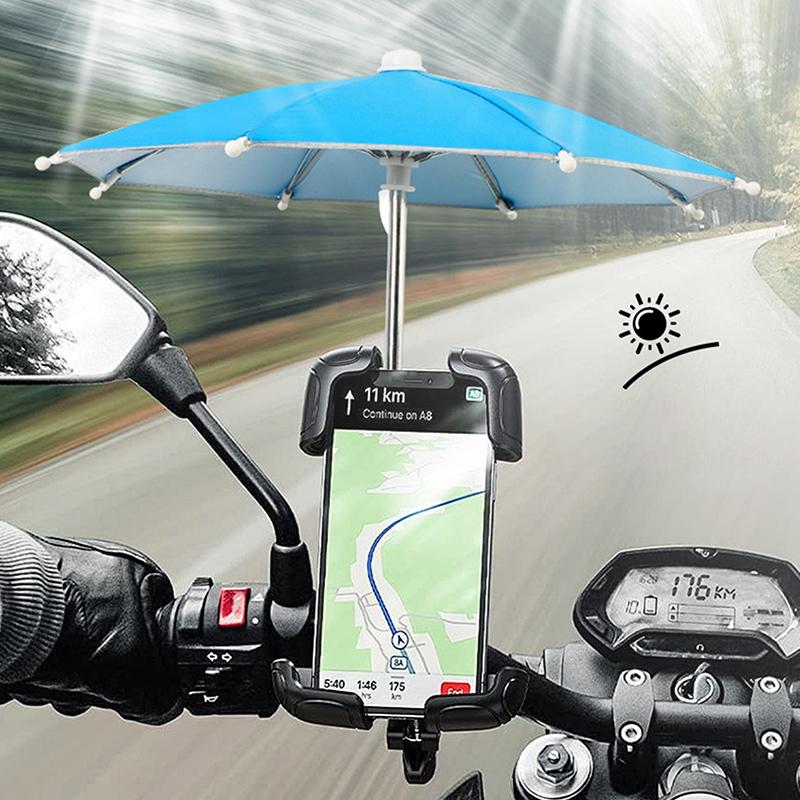 Многоцветный зонтик от солнца для мобильного телефона с присоской, подставка для телефона, чехол для улицы, солнцезащитный козырек, держатель для телефона, аксессуары