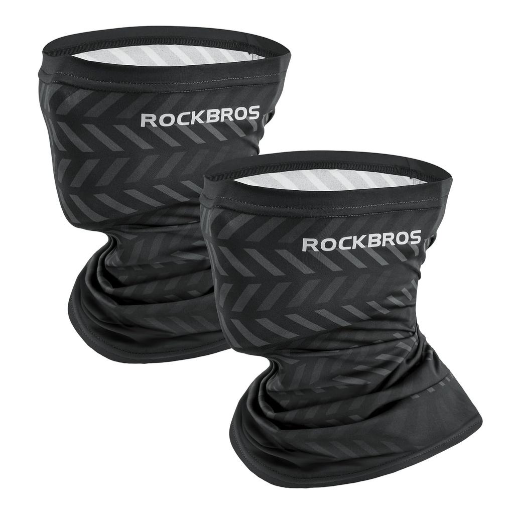 ROCKBROS Face Summer UV Cooling Neck Sun UPF Lightweight Neck Warmer for Black Mask, Protection, Cover, Protection, 50+, Breathable, Sweat-Wicking,