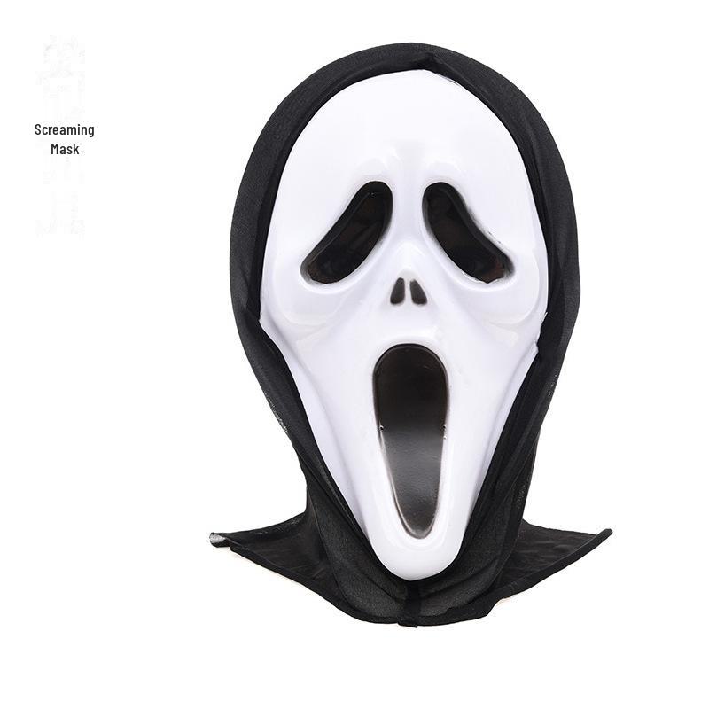 Страшная маска черепа на Хэллоуин и набор перчаток зомби