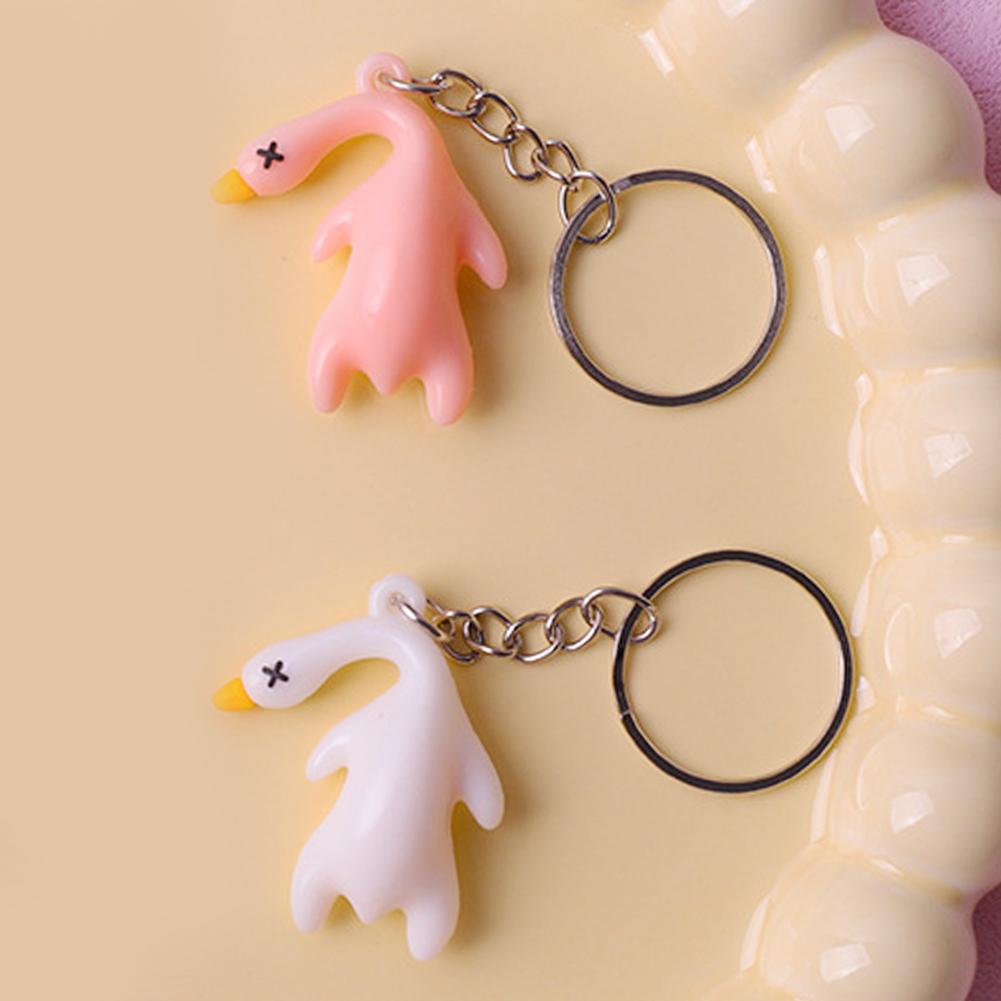 Car Key Chain Pendant Pendant Keychain Delicate Simple Funny Hanging Duck Key Chain for Girls Couple Bag