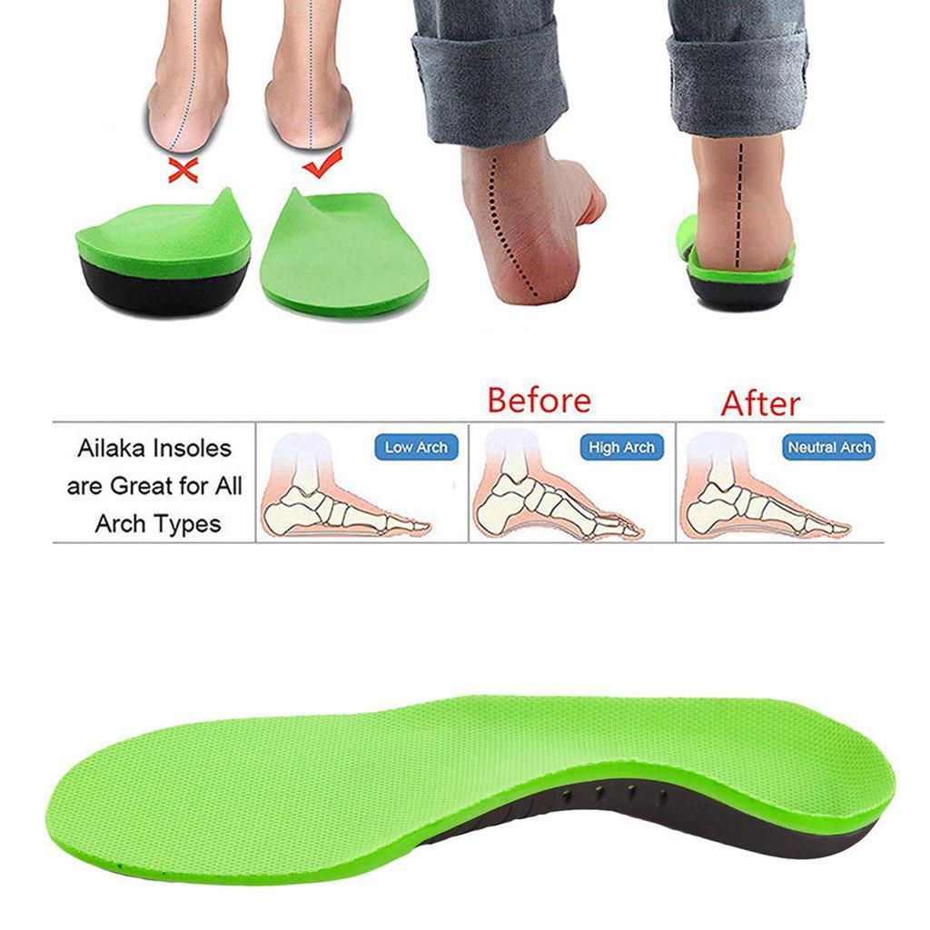 Полнометражные ортопедические вставки для обуви с супинатором для бега и плоскостопия