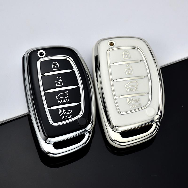 3 4 кнопки новый чехол для смарт-ключа из ТПУ для Hyundai Tucson Santa Fe Rena Sonata Elantra Creta Ix35 Ix45 I10 I30 I40 аксессуары
