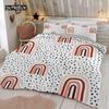 Trendy Pastel Colors Rainbow Bedding Set Baby Kids Duvet Cover 150x210 135x200 With Pillowcases And Zipper
