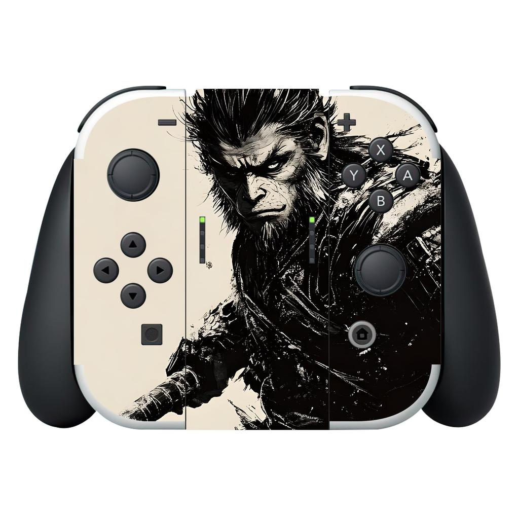 PlayVital Full Set of Protective Stickers Compatible with OLED Custom Vinyl Sticker Skin Seals Compatible with Switch OLED Console Dock Grip Models, &