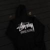 Mens Oversized Hooded Sweatshirt 450g Heavyweight Cotton Fleece Long Sleeve Streetwear Print Top