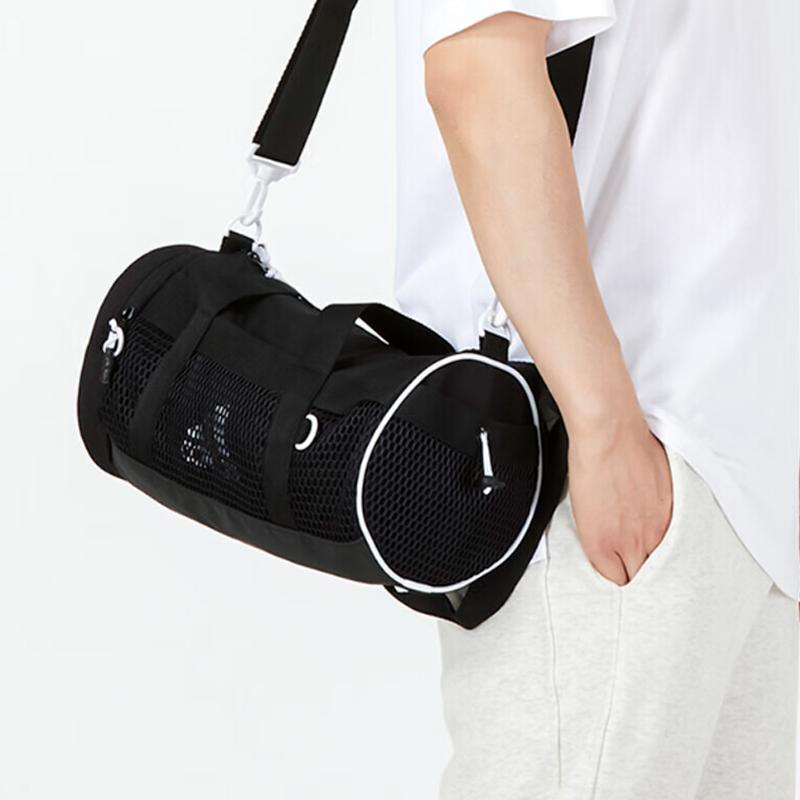 Adidas Полиэстеровая тренировочная сумка большой вместимости, ручная сумка, спортивная сумка, большая, унисекс, черная, Adidas HE2650