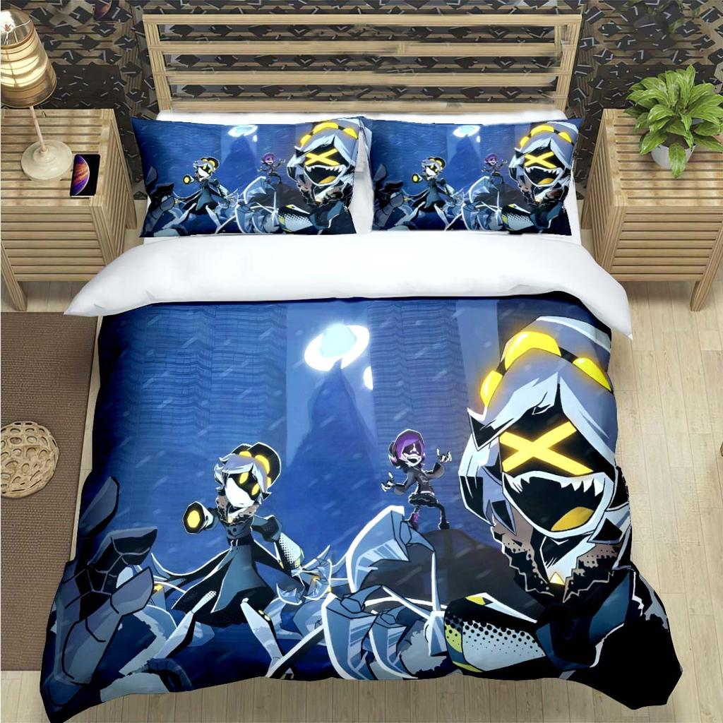 Fashion Hot Cartoon Murder Drone  Print Bedding Set Duvet Cover Comforter Bed  Youth Kids Girl Boys Luxury  Birthday Gift