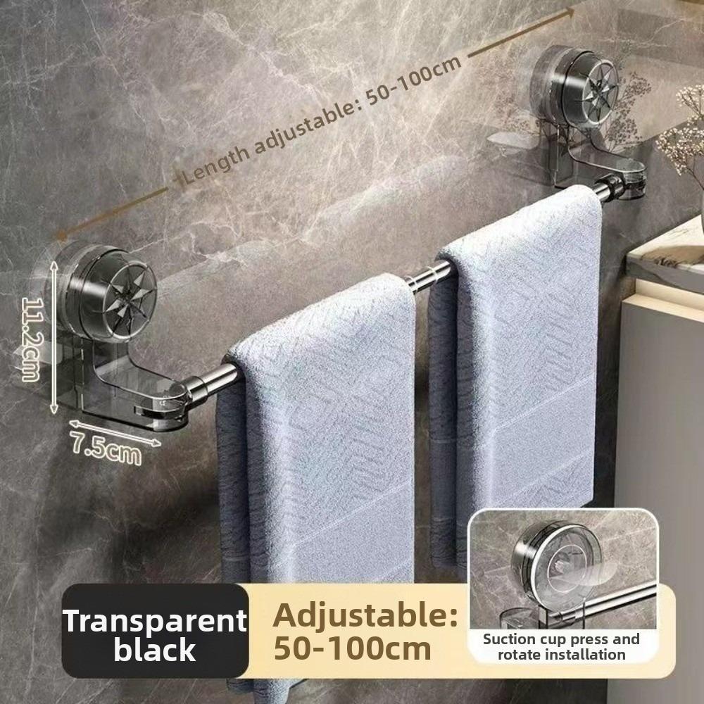 Suction Cup Towel Rack Stainless Steel Bath Holder Gifts Kitchen Bathroom Towel Rod