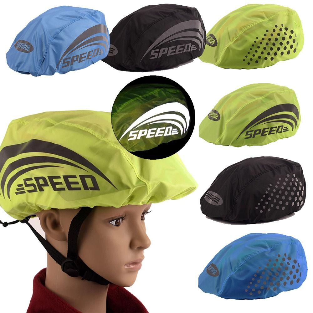 With Reflective Strip Bicycle Helmet Waterproof Cover Cycling Helmet Rain Cover
