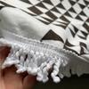 Круглое пляжное полотенце-мандала из микрофибры, впитывающее воду, спортивное, для морского пляжа, коврик для йоги с кисточками, печать, большое полотенце, полотенца для раскладывания 150 см