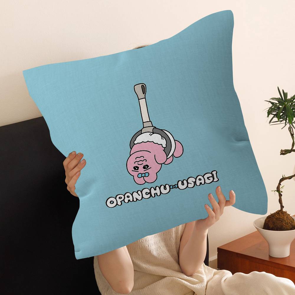 O-Opanchu Cute Usagi Stitch Lucky Dragon Pillow Cover Sofa Cushion Cover Home Room Decoration Children Gift