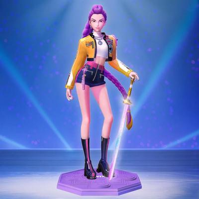 K-pop Охотник Фигурка Вдохновленная Мультфильмом Мультяшная Девушка Фигурка Статуэтка Модель Украшение для Дома Офиса Книжной Полки Настольное Украшение Орнамент