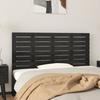 VidaXL Wall-mounted Headboard Black 126x3x63 Cm Solid Pine Wood 824732