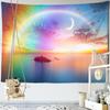 Радужный восход солнца гобелен настенный богемный природный пейзаж живопись психоделический хиппи домашний декор