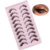 Cross Messy Cat Eye Lashes Handmade False Eyelashes New Eye Makeup Tools  Eyelash Extension