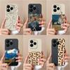 Для Itel S24 Infinix Smart 8 Zero 30 Hot 40 Note 40 Pro Чехлы Задняя Крышка Высокое Качество Леопардовый Принт Узор Жидкий Мягкий Силиконовый Противоударный Телефон Сумки
