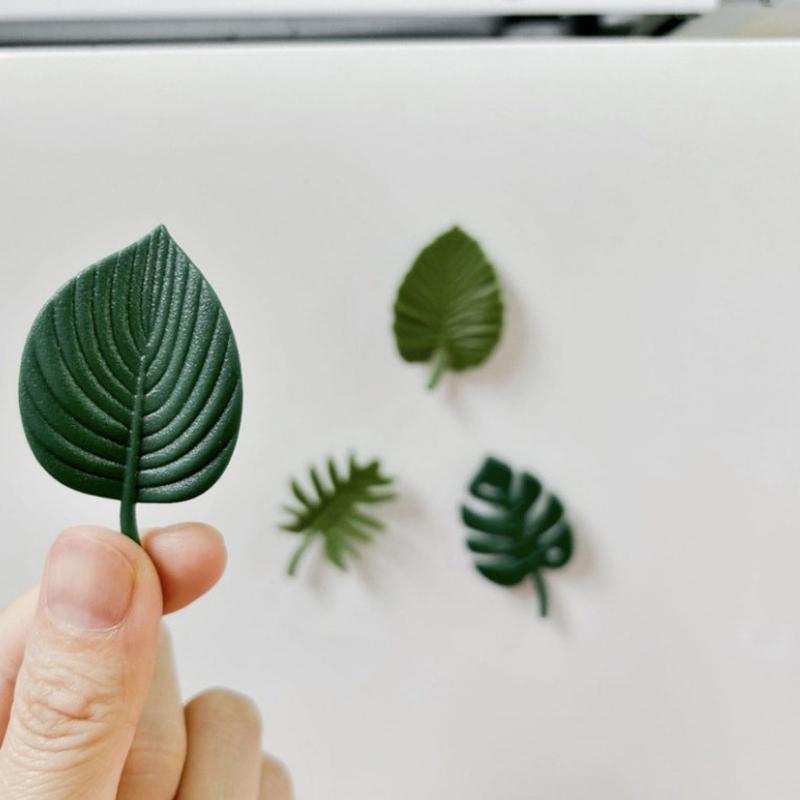 MIT 4шт магниты на холодильник ABS мини наклейки на холодильник водонепроницаемые фиксирующие магниты на холодильник наклейки на холодильник с тропическими листьями
