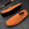 Мужская повседневная обувь из натуральной кожи, итальянские мокасины, мужские туфли на плоской подошве, дышащие, для вождения, мягкие, большого размера