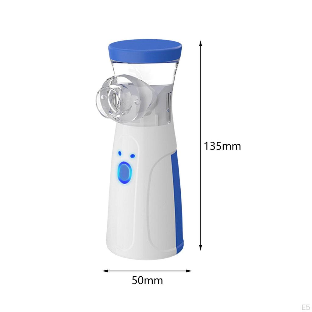 Ручной паровой ингалятор с мундштуком, сетчатые небулайзеры для домашнего использования, при астме, кашле, зеленый