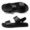FashionSummer Новые мужские сандалии из натуральной кожи Роскошные пляжные сандалии Мужская обувь для отдыха на открытом воздухе Дышащие мужские тапочки Повседневная обувь