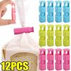12 PCS Squeeze Bread Bag Clips Reusable Fresh Food Seal Plastic Clip Snack Bag Seal Spring Clip Home Kitchen Storage