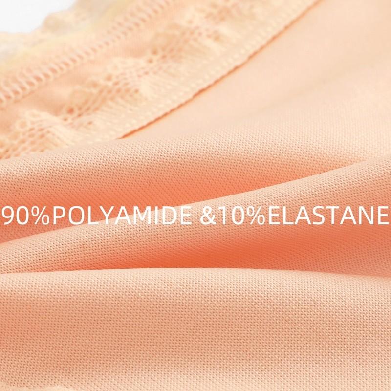 FINETOO Woman Ice Silk Panties Sexy Lace Underwear Seamless and Soft Lady Lingerie Solid Color