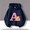 Spring Autumn Hoodies for Boys Girls Casual Sweatshirt Kids Clothes Tops Long Sleeve Hoodie Cartoon A B C Printed Hooded Pullover
