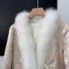 New Chinese Style Fur Fox Fur Jacket Goose Down Jacket Retro Fashion Women's Short Lady Jacket