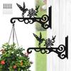 2 шт. Настенный подвес для растений Железные настенные крючки для подвешивания растений 10 дюймов Железный подвес для растений Настенный крючок для садового фонаря Кормушки для птиц