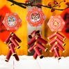 Подвесное украшение для фестиваля в стиле «сделай сам» в китайском стиле с печатным узором, длинная гирлянда, имитация петард