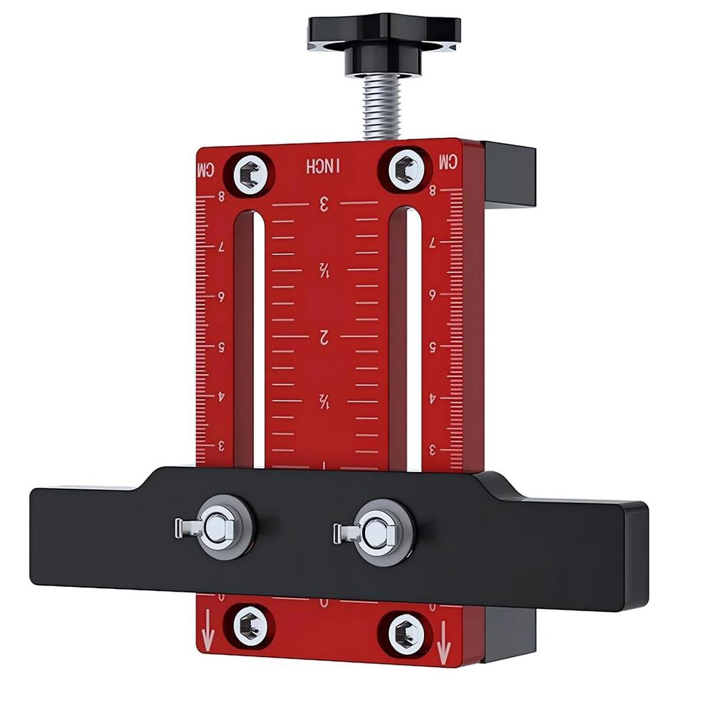 Aluminum Alloy Cabinet Hardware Jigs, Adjustable Length Cabinet Installation Tool Compatible For Most Cabinet Doors