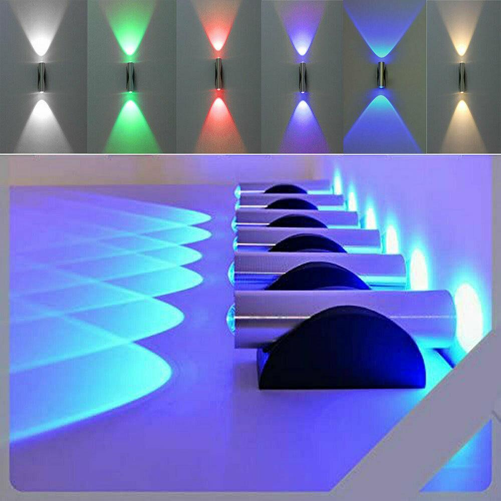 Светодиодный двухголовый домашний бар, потолок, стена, дверь, украшение 85-265 В, подвесной алюминиевый внутренний настенный светильник