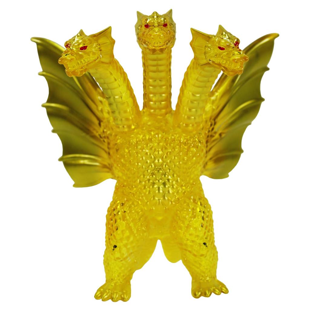 CCP Серия средних размеров Производство контента персонажей Godzilla EX Godzilla King Ghidorah King Ghidorah Прозрачный желтый Примерно 130 мм Фигурка из ПВХ (КПК)