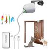 Cat Toys,Hanging Door Automatic Cat Toy Interactive Elastic Rope with Feather, Cat Catching Game Door Hanger