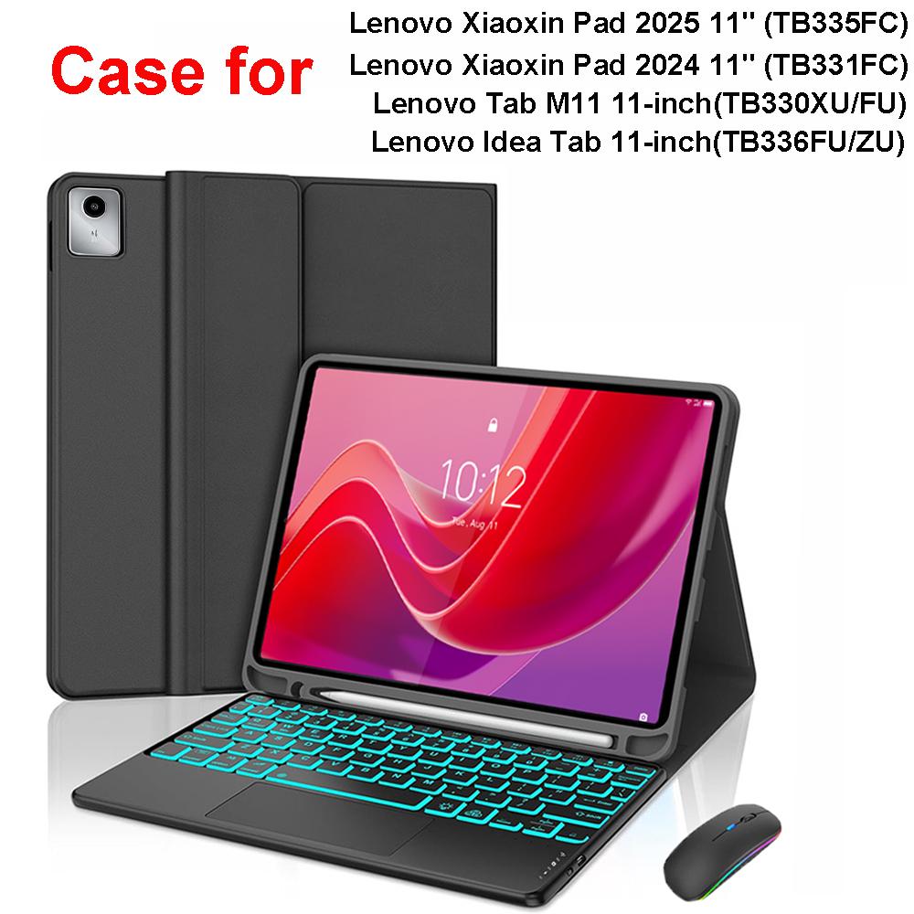 Чехол для Tab M11 11 дюймов, Чехол-клавиатура Bluetooth для Xiaoxin Pad 11 в /, для Idea Tab 11 Чехол с умной подставкой
