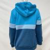Winter Fall Women Fashion Color-block Hooded Sweatshirt Loose Drawstring Hoodie