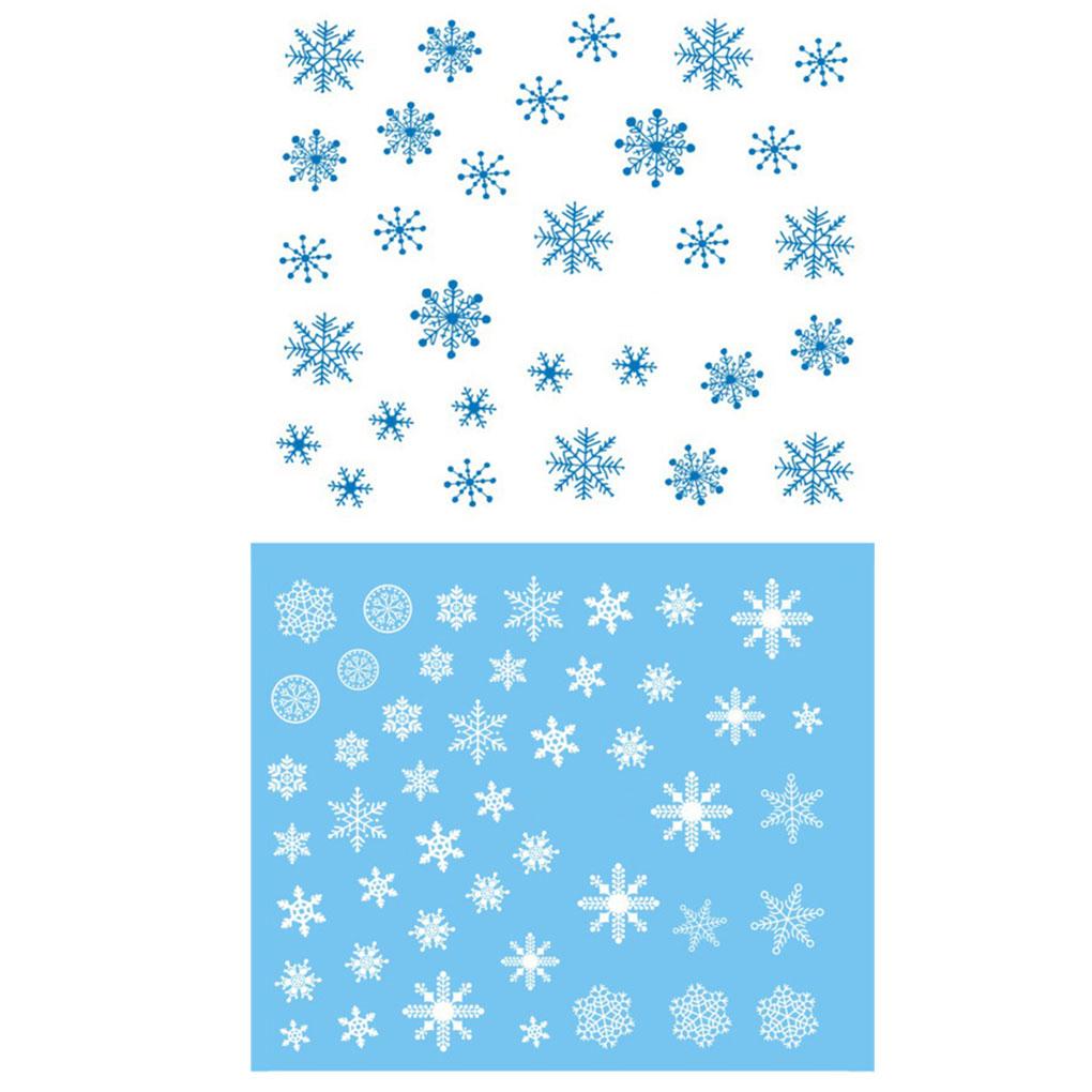 1 лист Рождественская 3D наклейка Снежинки Типсы Татуировки Вечеринка Маникюр Переводная наклейка