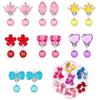 2024 7 Pairs Korean Style Kids Ear Clip Lovely Cartoon Animal Ear Clip No Piercing Earring Ear Ring For Girls Children Gift Jewelry